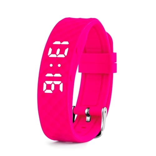 Tabtime Vibrating Alarm Reminder Watch - with up to 10 Personal Alarms or Pill Reminders per Day - color: Pink, size: Small