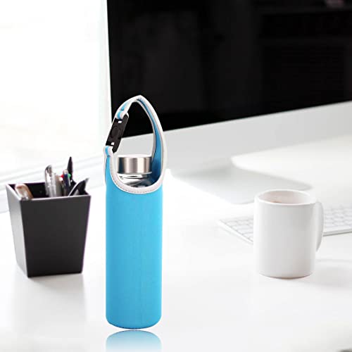 3 PCS Water Bottle Carrier with Shoulder Strap 16oz-21oz, TuNan Neoprene Sleeve Cup Holder Pouch with Carrying Handle for All Portable Sport Water Bottle -3 Colors