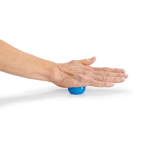 OPTP Mini Balls – Vinyl Air-Filled Self-Massage Ball Set of 2, Blue, 1.5"