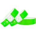 Plastic Party Green Wristband 100 Pack, Vinyl Wristband for Event - color: Green