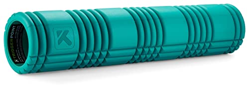 TriggerPoint Grid Patented Multi-Density Foam Massage Roller for Exercise, Deep Tissue and Muscle Recovery - Relieves Muscle Pain & Tightness, Improves Mobility & Circulation (26"), Teal - color: Teal