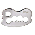 STICKON Stainless Steel Gua Sha Scraping Massage Tool IASTM Tools Great Soft Tissue Mobilization Tool (STICKON-01)
