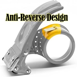 3 Pack Metal Handheld 2 Inch Tape Gun Dispenser Packing Packaging Sealing Cutter (Blue White Yellow)