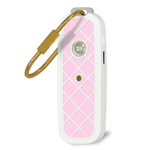 130dB Personal Safety Alarm for Women & Girls - Locking Pin Prevents Accidental Triggering, Anti-Slip Diamond Grip, Loud 240Min Siren, Dual Activation, Strobe Light, Rechargeable (Blush Pink) - color: Blush Pink