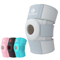 Kuangmi Knee Brace with Side Stabilizers & Patella Gel Pad,Adjustable Compression Knee Support with Arthritis Relief,Injury Recovery,Running,Weightlifting,Climbing(Grey,2-Springs,L/XL - color: Grey(2 Springs), size: L/XL
