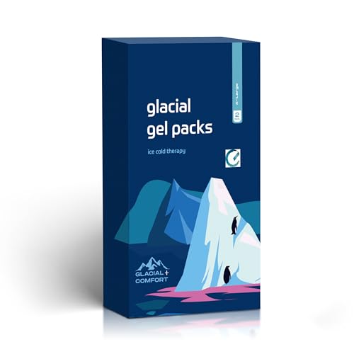 Glacial Comfort Gel Ice Pack for Back Pain - (21" x 13") Reusable Cold Pads for Hip, Knee, Shoulder Injuries, Muscle Strains, Migraine & Postpartum Recovery - Compression Pad - size: X-Large (21" x 13")