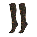 Witchy Moth Compression Socks For Women Men - color: Butterfly Dark Rose
