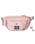 WATERFLY Small Fanny Pack RFID Blocking Travel Hiking Crossbody Waist Bag - color: Pink