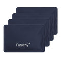 Reusable Ice Packs for Lunch Boxes, 4Pcs Soft Ice Packs for Cooler Gel Pack - color: Navy