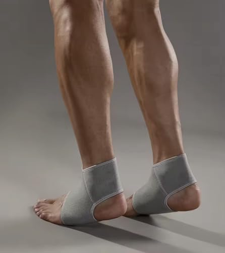JINGBA Ankle Brace for Men & Women, Adjustable Athletics Achillies Tendon Ankle Wrap,One Size Fits All.For Ankle Sleeve for Plantar Fasciitis, Achille (Gray)