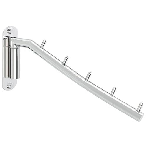 Alise Swing Clothes Hanger Rack,Garment Racks Wall Mount,Chrome,1P - color: Chrome, size: 1005 (1 Pack)
