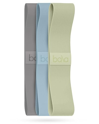 Bala Bands Resistance Bands, Non-Slip Fabric Exercise Bands - color: SEA, SAGE, HEATHER