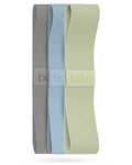 Bala Bands Resistance Bands, Non-Slip Fabric Exercise Bands - color: SEA, SAGE, HEATHER
