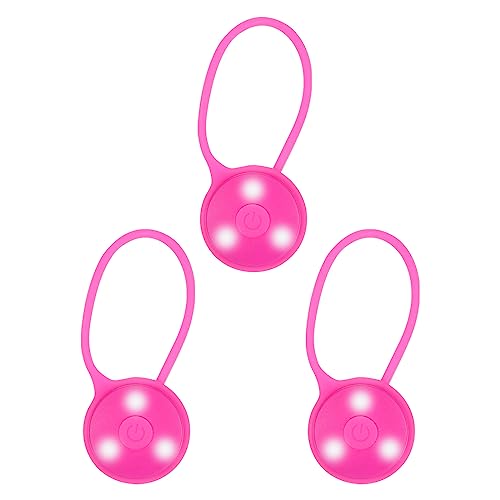 PATIKIL LED Running Light, Silicone Rope Bike Safety Light Running Lights for Runners, Cycling - color: Pink