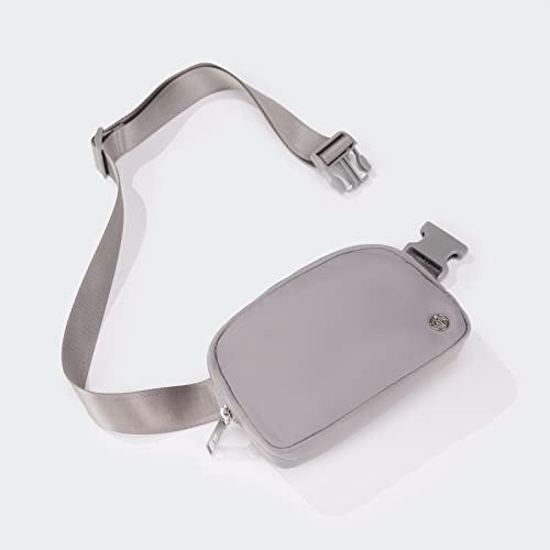 Pander Crossbody Belt Bag for Women and Men, Travel and Everyday Use - color: Light Grey