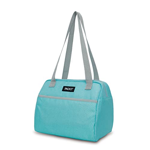 PackIt Freezable Hampton Lunch Bag, Soft Mint - color: Soft Mint