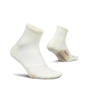 Feetures Elite Light Cushion Quarter Sock - color: Linen (1 Pair ), size: Medium