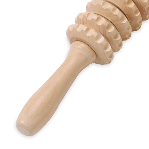 Gaiam Curved Massage Roller, Ergonomic Full-Body Tool