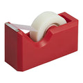 JAM PAPER Colorful Desk Tape Dispensers - Red - Sold Individually - color: Red, size: Pack of 1
