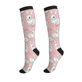 Crazy Fun Compression Socks, Unisex Knee High Support Socks - color: Rabbit