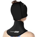 ComfiTECH Cold Cap and Neck Ice Pack Wrap Gel Combo, Care Package for Head and Cervical, Medium - size: Medium, style: Black