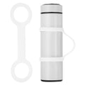 PATIKIL Water Bottle Carrier Grip, Portable Soft Silicone Non-Slip Water Handle Grip Water Bottle Holder Strap for Running - color: White