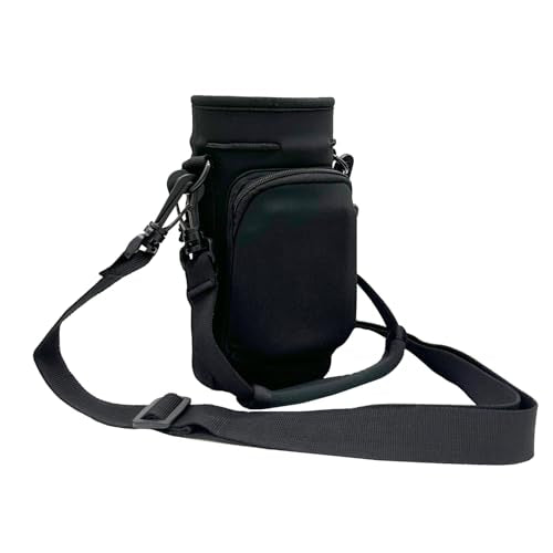 Wanty Neoprene 32 Oz Insulated Water Drink Bottle Cooler Pocket Carrier Sleeves Tote Bag with Adjustable Straps for Climbing Cycling and Running Outdoor Activities (32 Oz) - size: 32 Oz