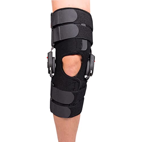 Condylar Hinged Knee Brace for Ligament Injury (X-Small - Short) - size: X-Small, style: Rally Rom Long