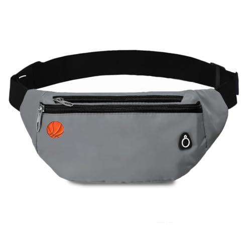 Fanny Packs for Men and Women Water-Repellent Sports Waist Pack Bag - color: 1pack-Ball Pattern Grey