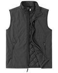 Outdoor Ventures Men's Golf Vest Outerwear Quilted Casual Lightweight - color: Dark Grey Heather, size: Medium