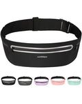 Running Belt for Women & Men-Ultra Light Slim Running Belts - color: Black