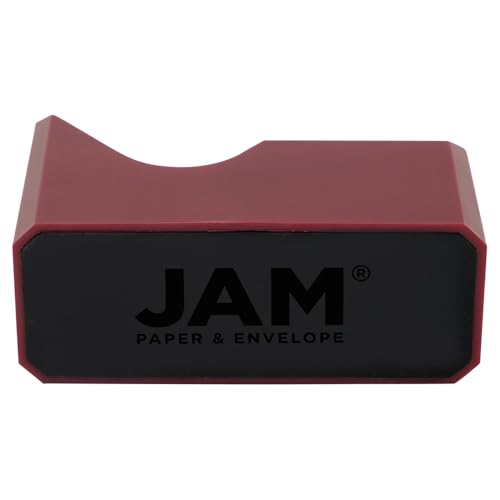 JAM PAPER Colorful Desk Tape Dispensers - Burgundy - Sold Individually - color: Burgundy, size: Pack of 1