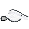Outdoor Sport Cap Wide Brim UV Protection Breathable Adjustable Baseball Cap for Beach Golf Running Tennis - color: 2#white