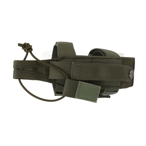 Nylon Water Bottle Holder with Adjustable Strap – Secure Anti-Falling Pouch for Hiking, Camping, Backpack Attachment, No Hands Outdoor Bottle Carrier - color: Green