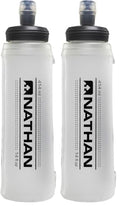 Nathan Soft Flask with Bite Top, Collapsible Running Water Bottle for Hydration, Flexible Soft Flask, 14 oz (Pack of 2) - size: 14 Ounces (Pack of 2)