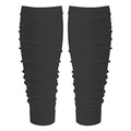 Black Football Scrunch Leg Sleeves for Men Women,Calf Leg Compression Sleeve for Kids/Adults Boys Youth Athletes Running.Elastic Soccer Basketball Leg Sleeves.Football Accessories. - color: Black