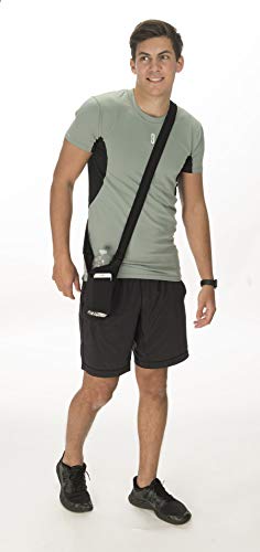 H2O4K9 Neoprene Deluxe Bottle Carrier with Front Pocket (Black) ?… - color: Black Pocket