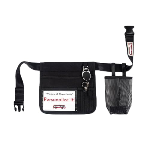 Mini -Premium Hip/Waist Pouch/Belt Clip / 6 Pocket -2-Sided/Drink Pouch/Key Carabiner/ID Sleeve (Up to 54" Waist) - size: Up to 54" Waist