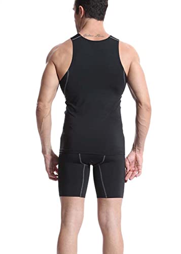 Mens 3 Pack Compression Tank Tops Sleeveless Compression Shirt - color: 3 Pack Tank, size: X-Large