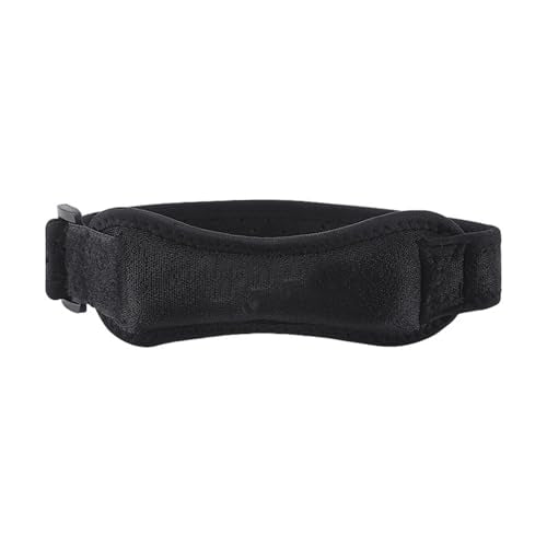 1 Pair Sports Patella Knee Strap Shock Absorbing Knee Support - color: Black