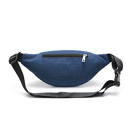 Fanny Packs for Women Men, Fashion Waist Pack Crossbody Bags Belt Bag with Adjustable Strap for Running Hiking Travel. - color: Blue-01