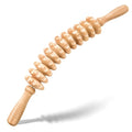 Wooden Cellulite Massage Roller for Legs and Thighs - Handheld Fascia Blaster Tool for Muscle Relief, Lymphatic Drainage & Body Sculpting - Anti Cellulite Massager for Women and Men (12 Wheel)