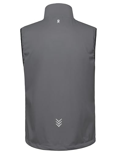 Little Donkey Andy Men's Lightweight Golf Vest Outerwear - color: Reflective Gray, size: Medium