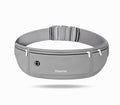 Running Belt for Women & Men - Slim Phone running belt with Water-Resistant Phone Holder, 3 pockets Adjustable Waist Strap, Reflective Safety Design for Running, Hiking, Travel，Fitness (Grey) - color: Hidden Blue