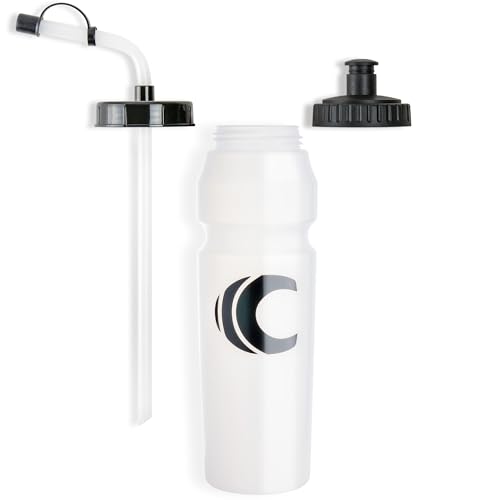 Cannon Sports 1 Liter Sports Water Bottle, 2 Lids, BPA-Free (Clear) - color: Clear