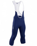 Przewalski Men's Cycling Bib Shorts 3/4 Bike Bib Pants 4D Padded - color: Blue, size: Medium