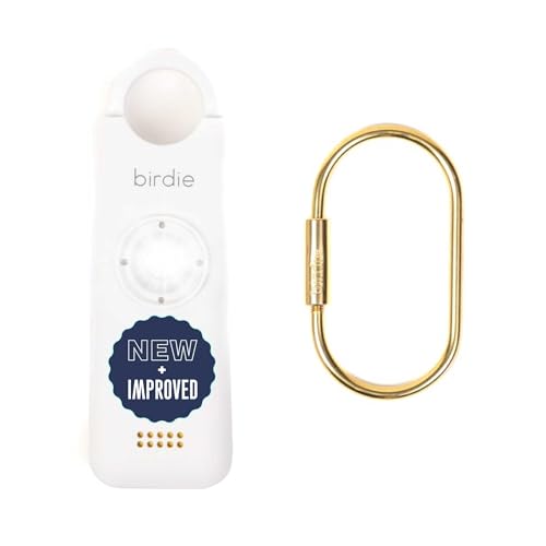 She’s Birdie 3.0 New Version – The Original Personal Safety Alarm for Women by Women–Loud Siren, Flash Light and Rechargeable Battery in a Variety of Colors (Coconut) - color: Coconut