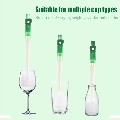 Water Bottle Cleaner Brush,Bottle Scrubber Brush for Cleaning Bottles Set