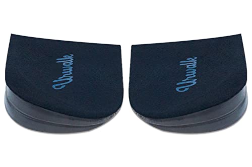 3 Layers Adjustable Supination & Over-Pronation Corrective Shoe Inserts, Medial & Lateral Heel Wedge Insoles for Foot Alignment, Knee Pain, Bow Legs, Osteoarthritis (Black - Large)