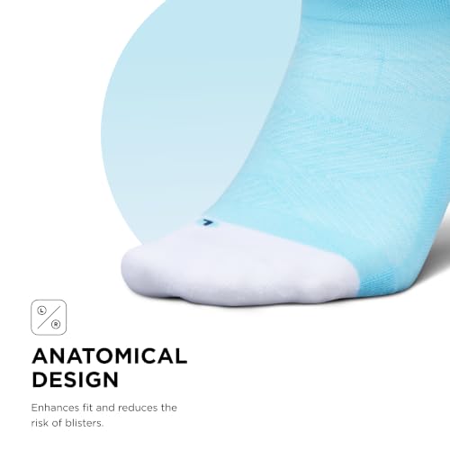 Feetures Elite Max Cushion No Show Tab Ankle Sock - color: Cool Plunge (1 Pair), size: Medium